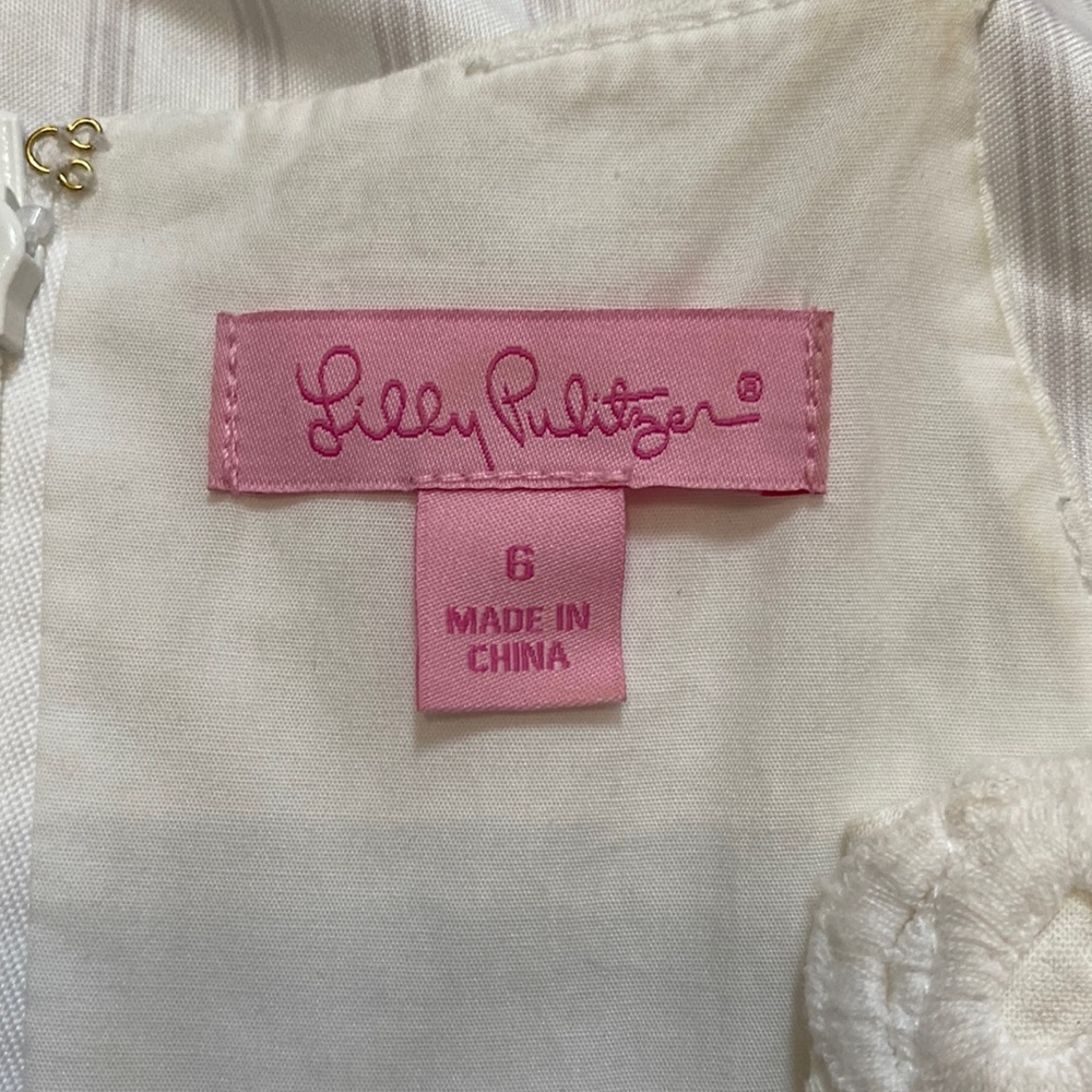 Lilly Pulitzer, white, size 6 top
